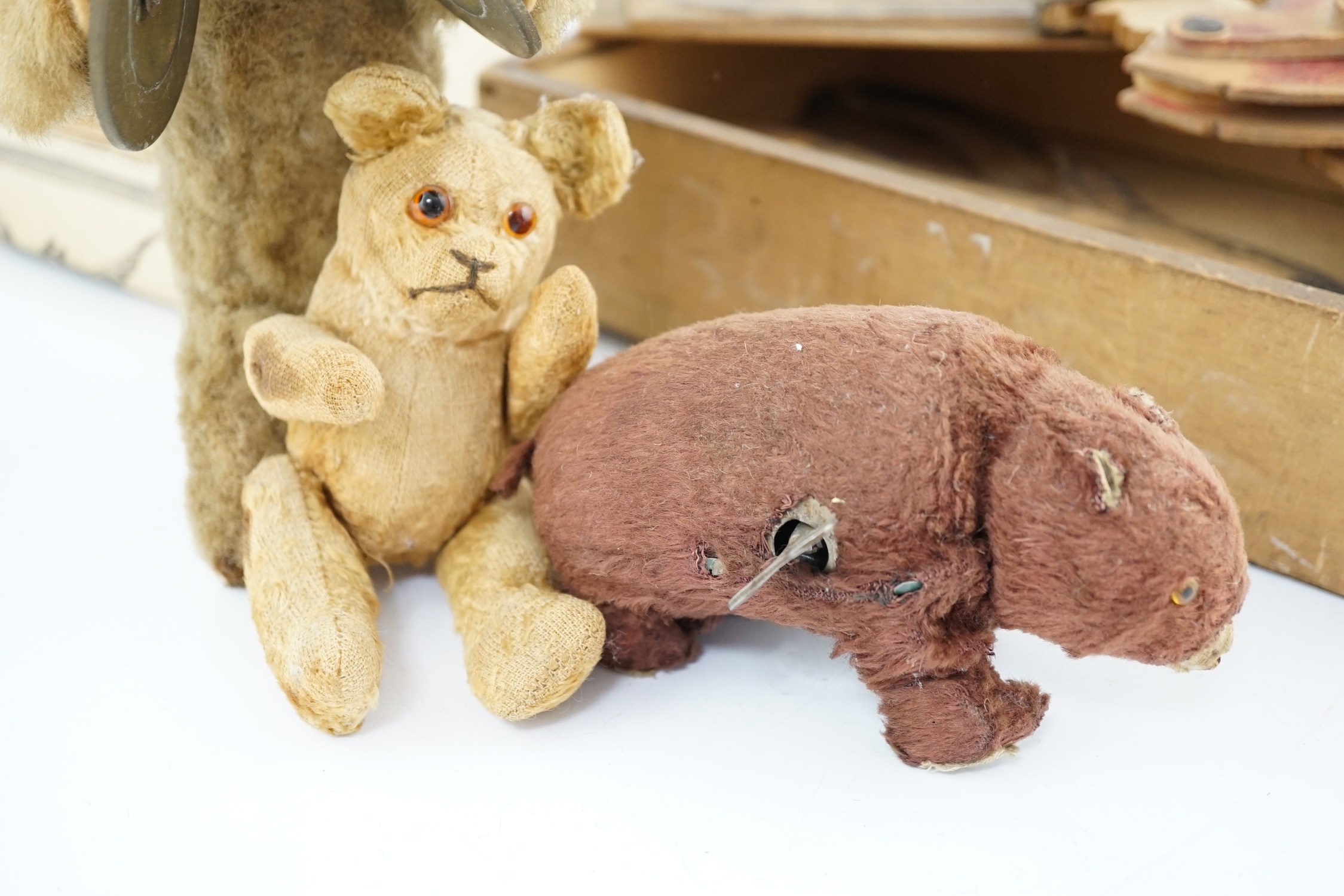 Grandall’s John Gilphin’s toy c.1876, with paperwork and original box, horse and rider and three toys